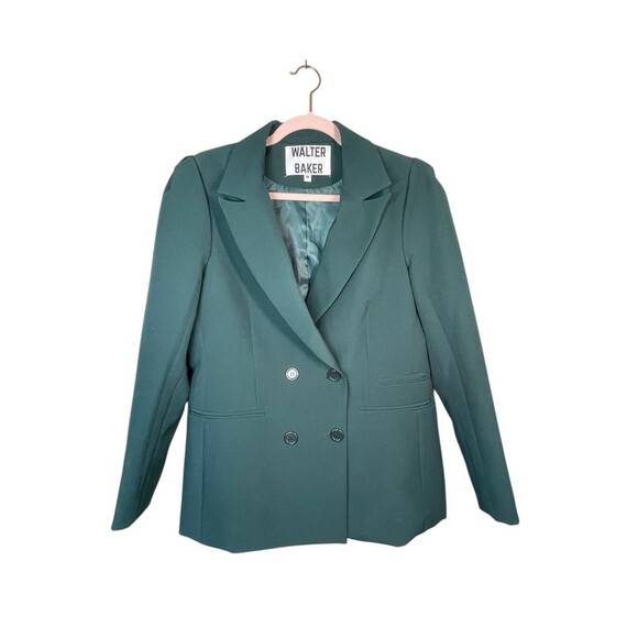 WALTER BAKER Ariel‎ Double Breasted  Blazer Jacket Size M Pine Oversized - Picture 3 of 13